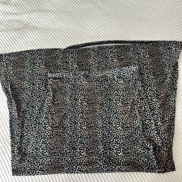 Vintage Cheetah Print Button Front Maxi Skirt Stretch Y2K 90s - S - Picture 3 of 5